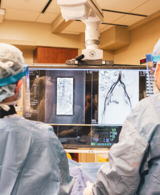 Radiologists practicing interventional radiology